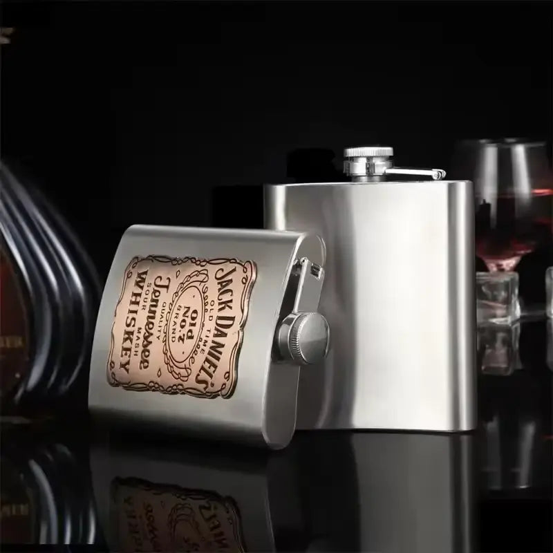 Vintage Red Bronze Flask