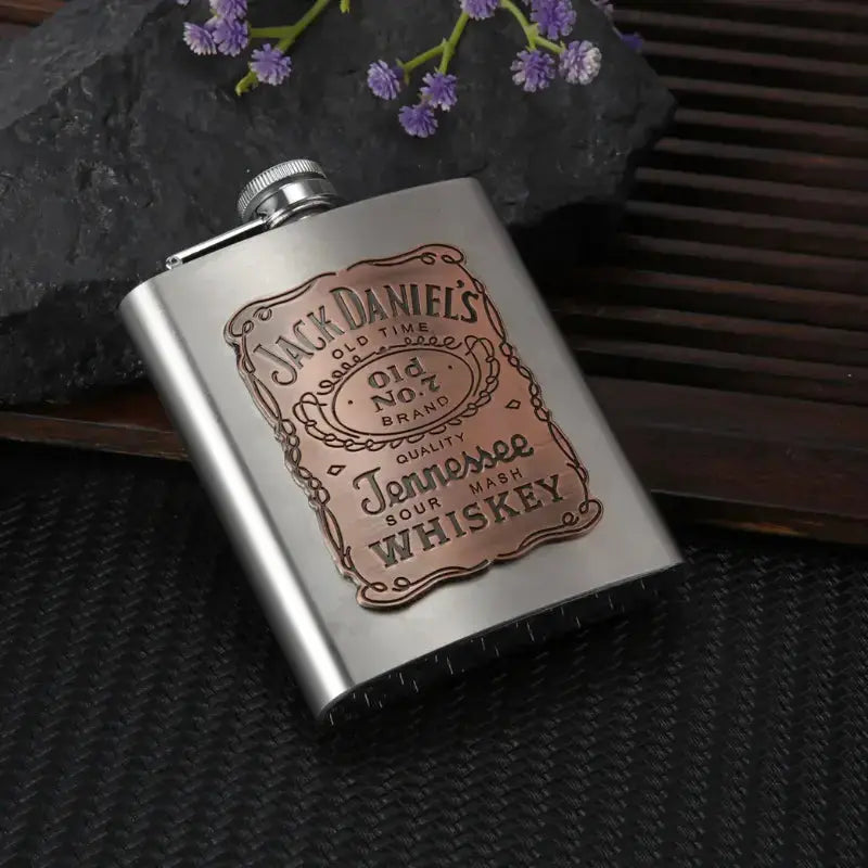 Vintage Red Bronze Flask