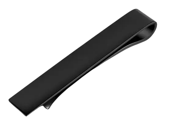 Black tie clip