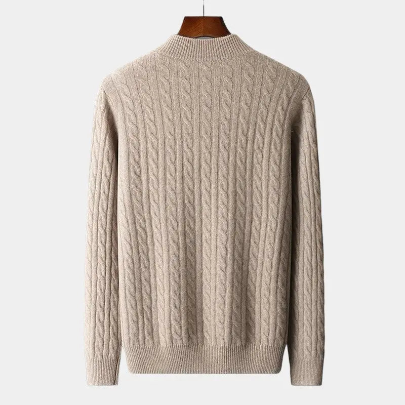 Pull en laine à quart de zip Tommy - Wear Peaky Blinders