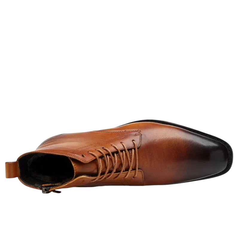 Tommy light brown leather boots