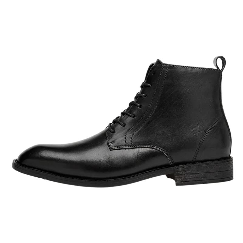Tommy black leather boots