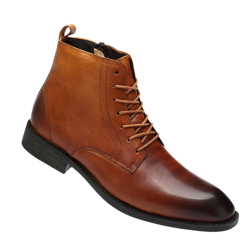 Tommy light brown leather boots