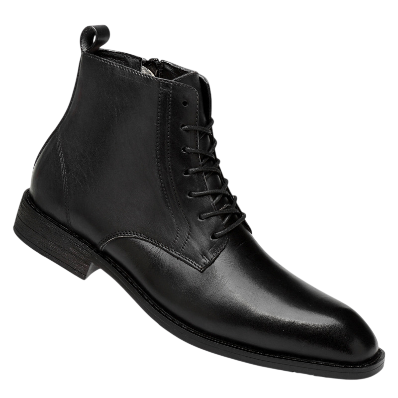 Tommy black leather boots