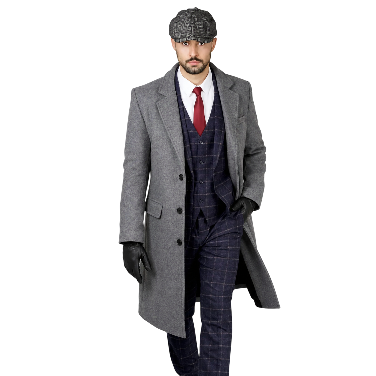 Authentic Gray English Long Coat