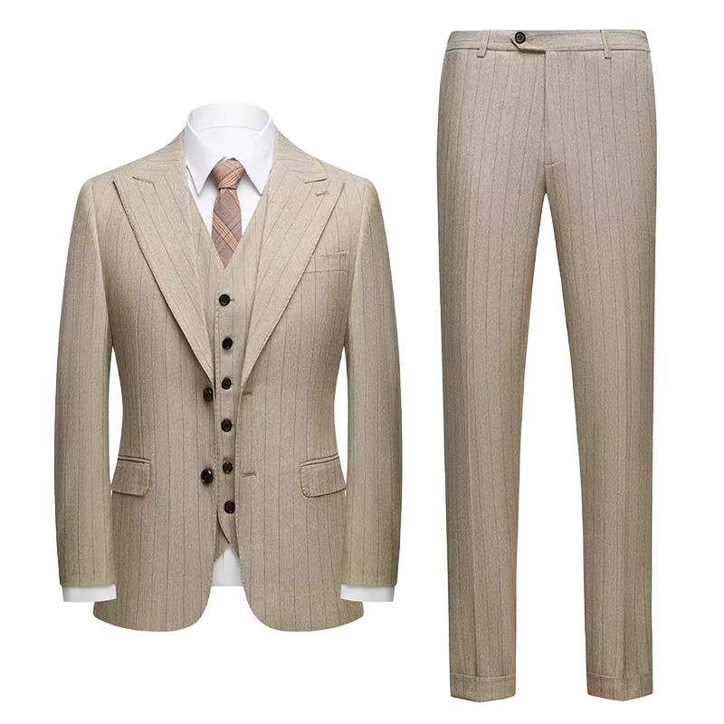 Imperial Beige Three Piece Suit