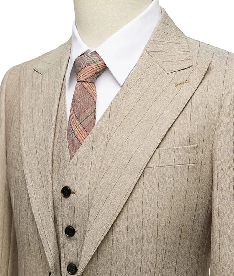 Imperial Beige Three Piece Suit