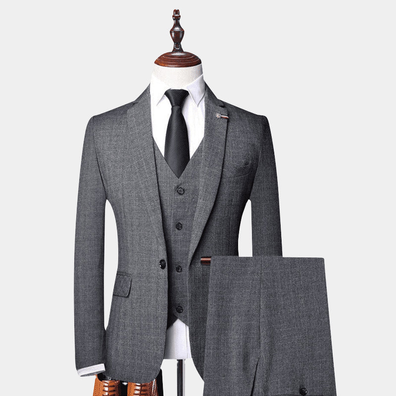 Shelby Grey Three Piece Suit