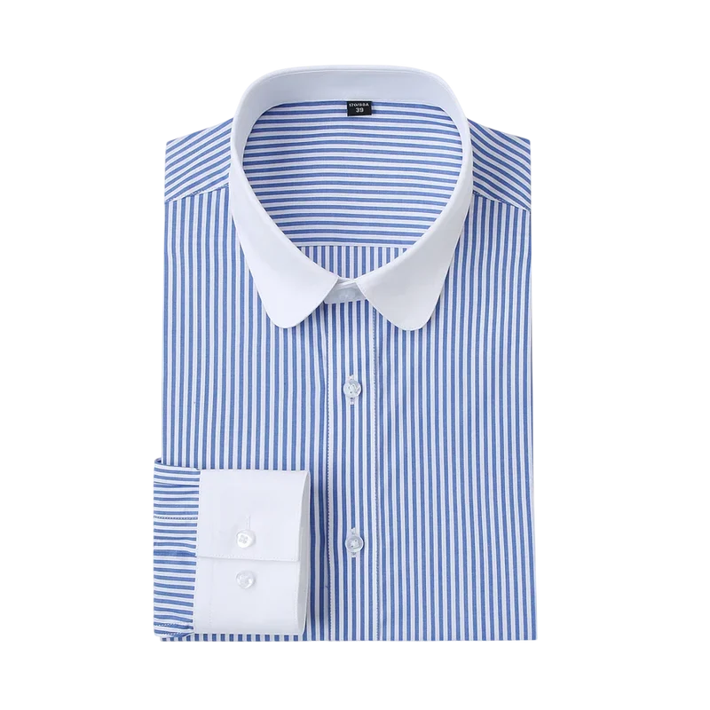 Classic Shelby Shirt in White & Blue