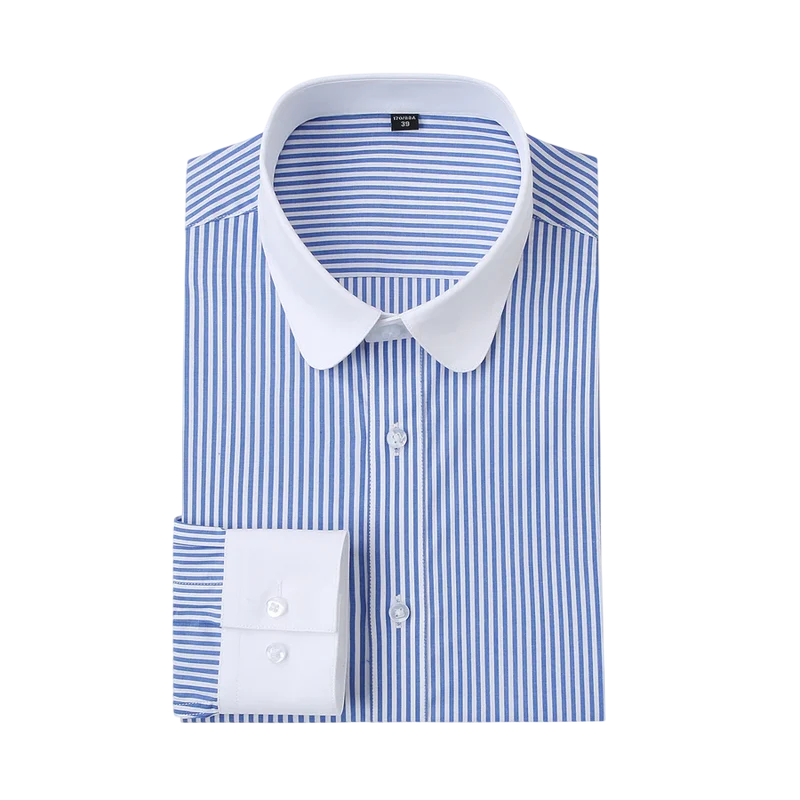 Chemise classique Shelby blanche & bleue