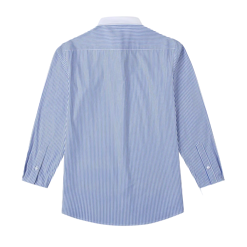 Chemise classique Shelby blanche & bleue