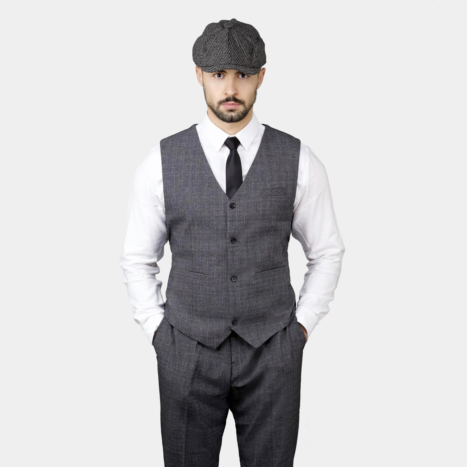 Shelby Grey Three Piece Suit