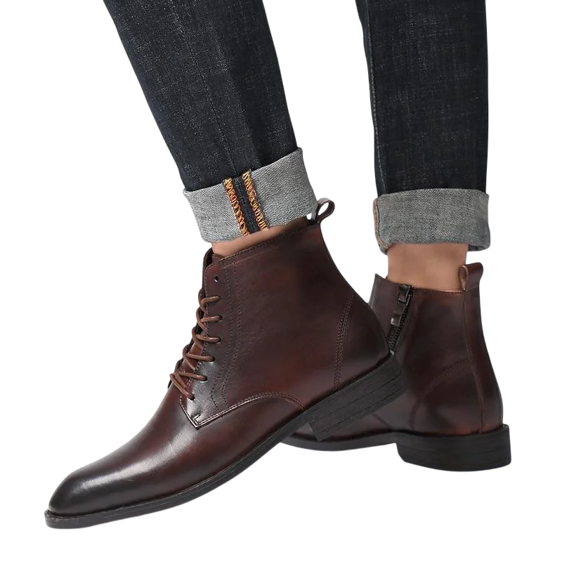 Tommy Brown Leather Boots