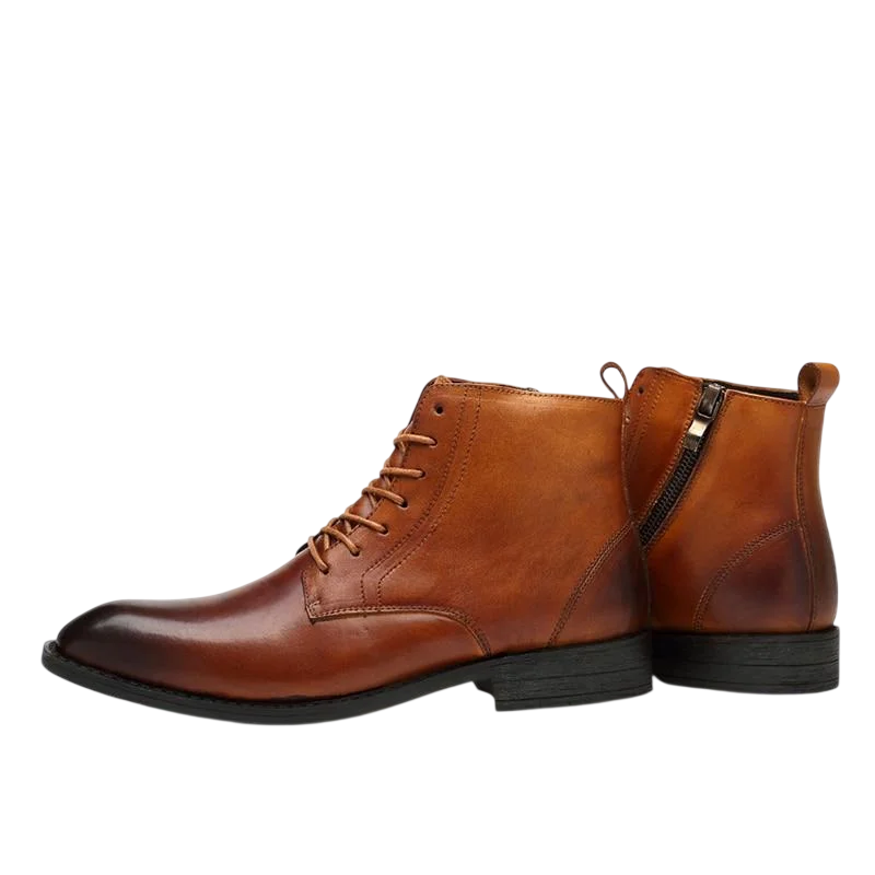 Tommy light brown leather boots